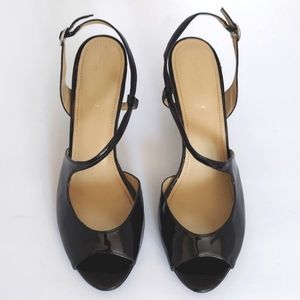 ‼️3 for $40‼️ Naturalizer Black Patent Peep Toe Dress Sandals